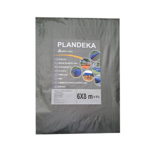 Plandeka srebrna 6x8m, wodoodporna, odporna na warunki atmosferyczne