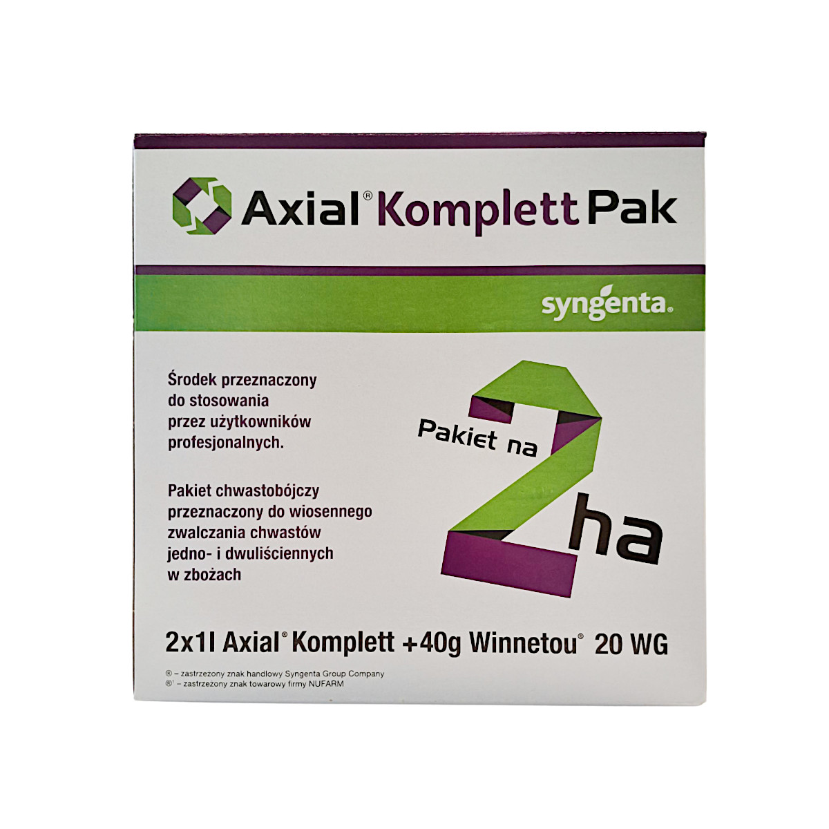 Axial Komplett Pak-gotowy pakiet herbicydowy na 2ha Syngenta