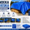 Plandeka 4x6 niebieska PLANDEKA 4x6m NIEBIESKA MOCNA PLANDEKA