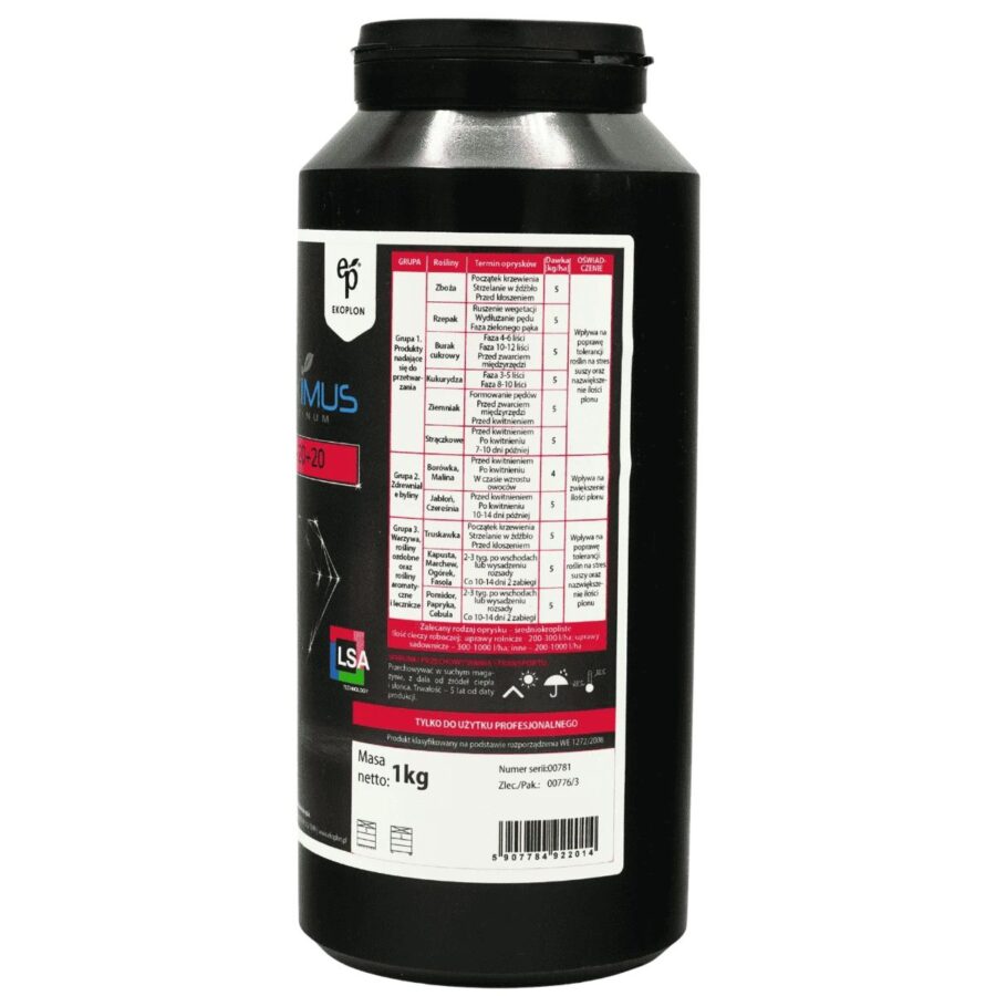 Etykieta Maximus platinum MAXIMUS PLATINUM 20-20-20 1kg