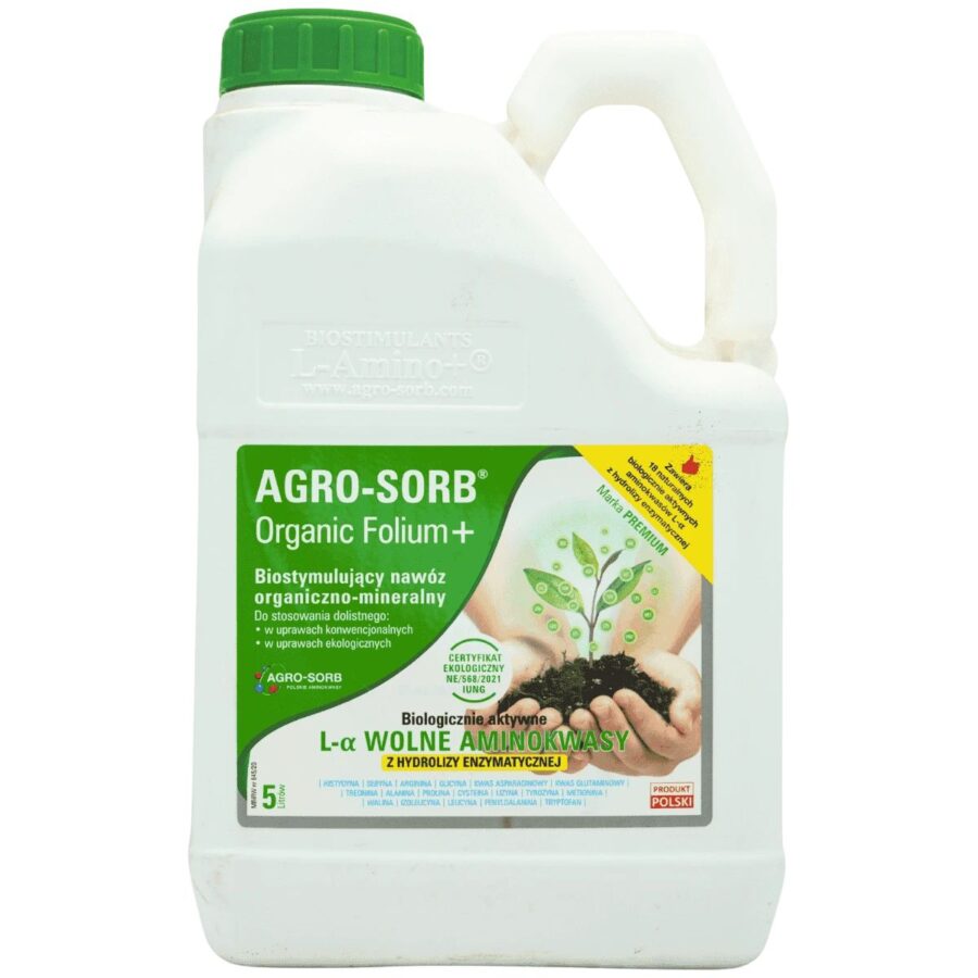 Organic 5l AGRO-SORB FOLIUM ORGANIC 5L (Aminokwasy,Antystresant)