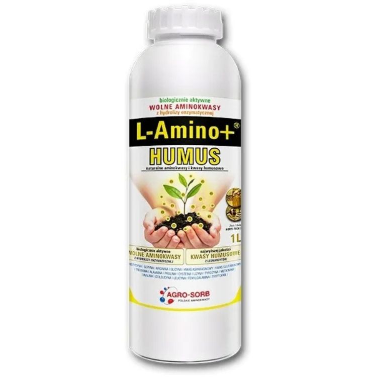 l-amino +humus 1l AGRO-SORB L-AMINO + HUMUS 1l (Biostymulator,Kwasy humusowe)