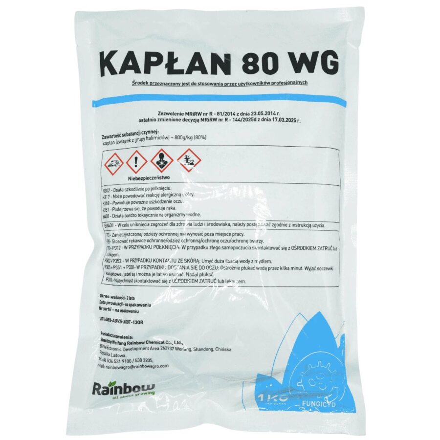 Kapłan 80wg KAPŁAN 80WG 1KG (Fungicyd,Kaptan)