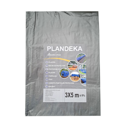 PLANDEKA 3x5m SREBRNA PLANDEKA 3x5m SREBRNA