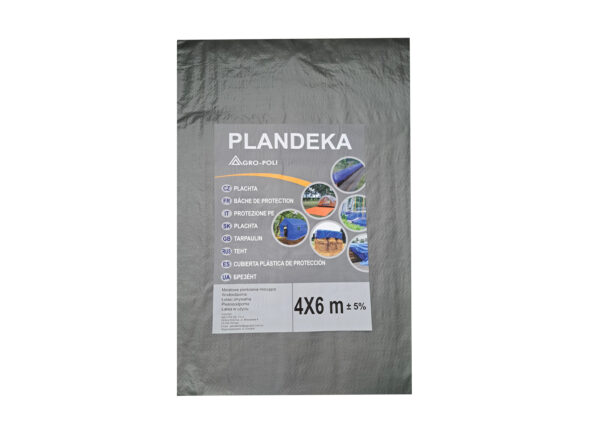 PLANDEKA 4x6m SREBRNA 110g/m2