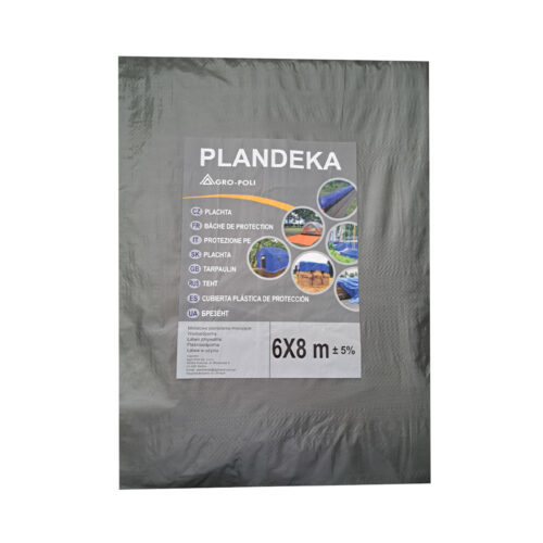 PLANDEKA 6x8m SREBRNA 110g/m2 PLANDEKA 6x8m SREBRNA 110g/m2