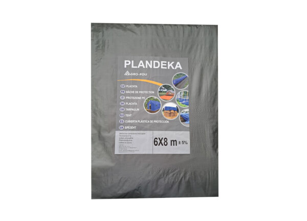 PLANDEKA 6x8m SREBRNA 110g/m2