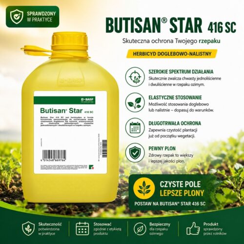 Butisan Star 416 sc 5l BUTISAN STAR 416 SC 5 L BASF (Jedno i dwuliścienne rzepak)