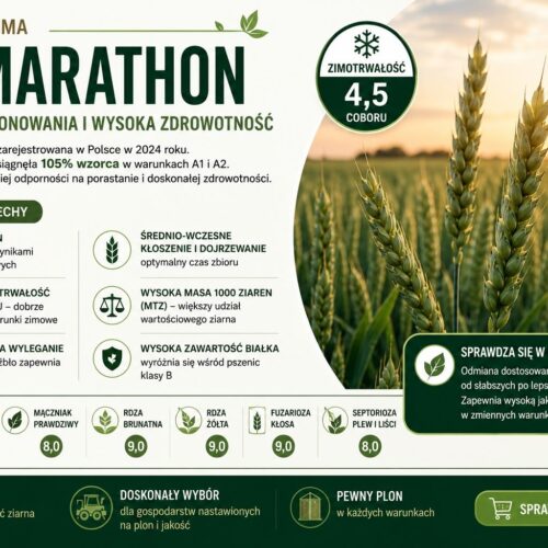 Ikonka su marathon PSZENICA OZIMA MARATHON 50kg SAAREN UNION (Mocne źdźbło i stabilny łan)