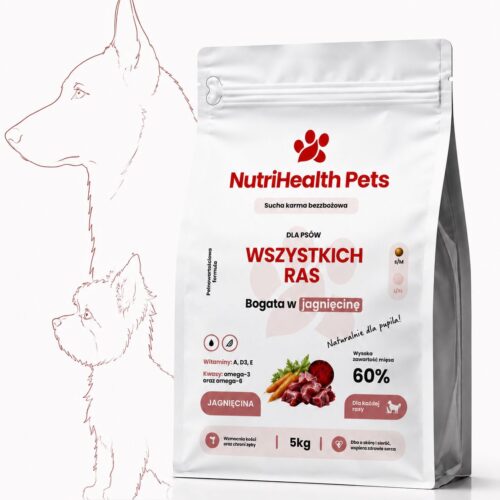 Karma jagnięcina 5kg Karma dla psa z jagnięcina 5kg NutriHealth Pets