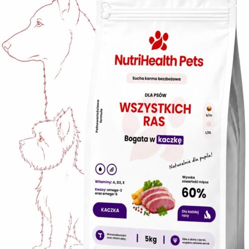 Karma kaczka 5kg Karma dla psa z kaczką 5kg NutriHealth Pets